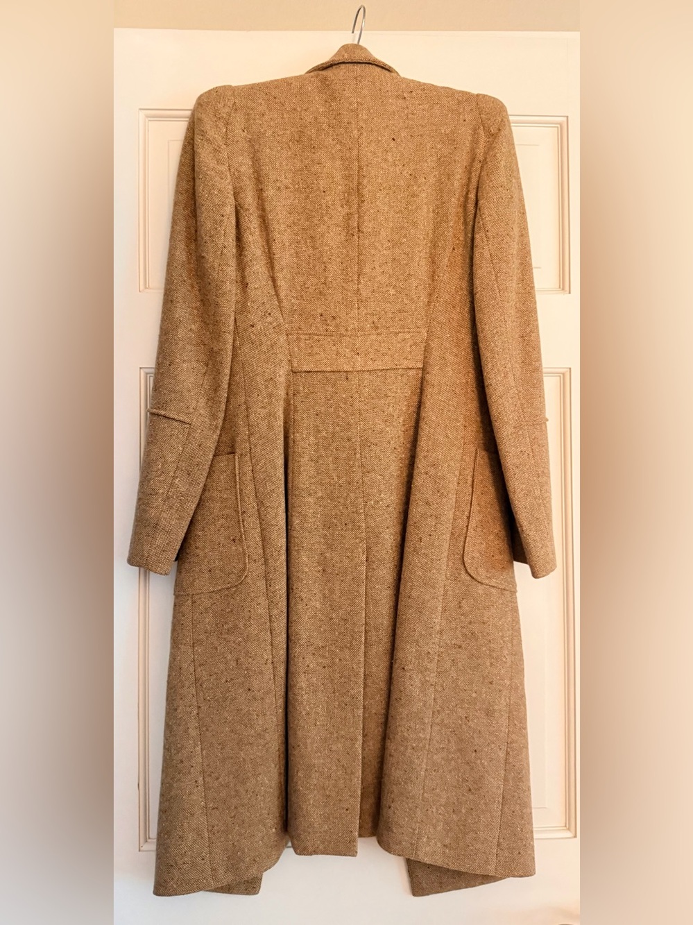 Women’s tan coat wool/lambswool - Picture 2 of 9